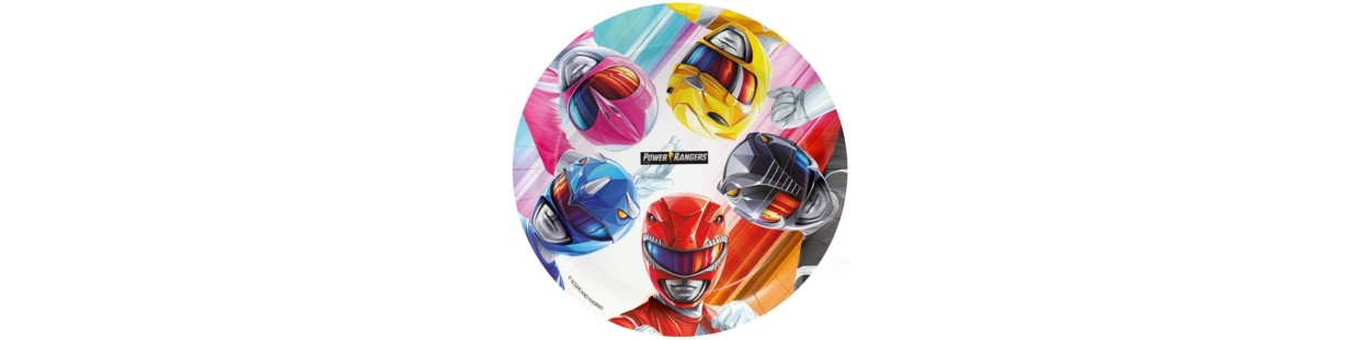 Articulos fiesta cumpleaños y decoracion Power Rangers -El Informal